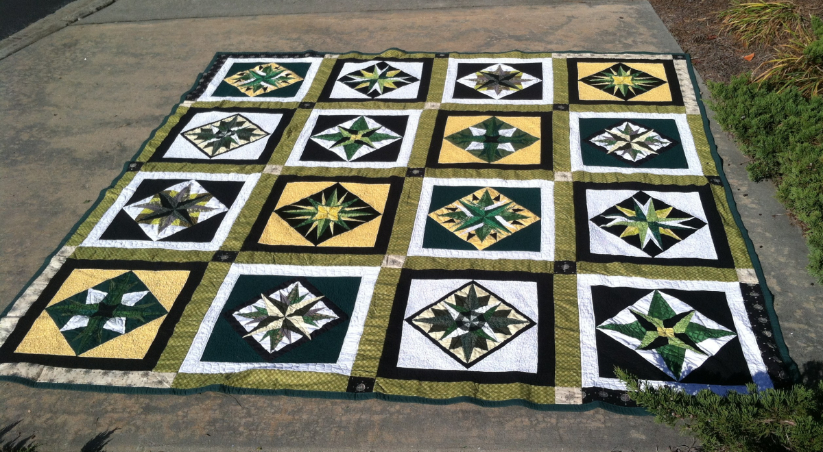 Mariner Compass King Quilt