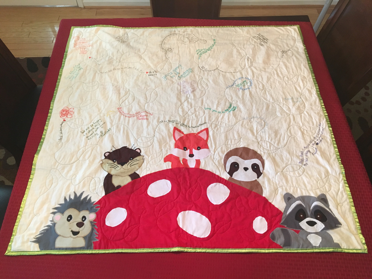 Woodland Creatures Baby Quilt